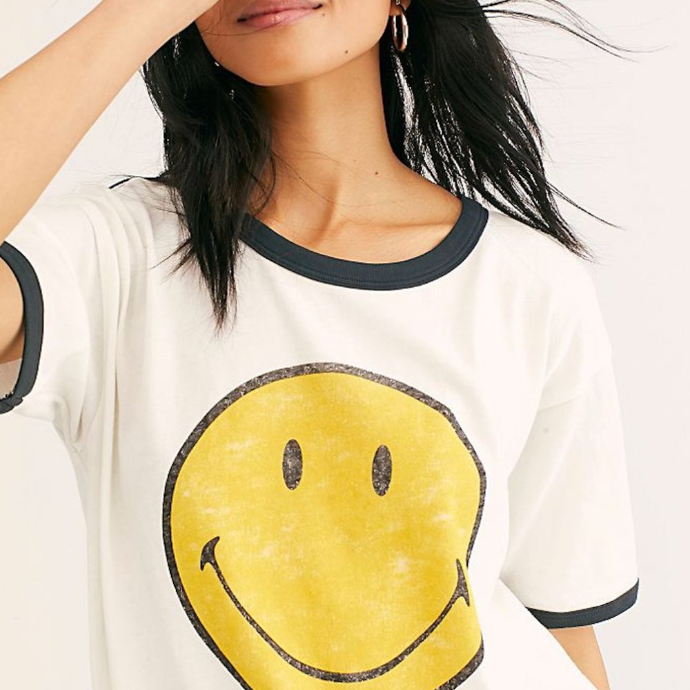Smiley Face Tee // Daydreamer // Free People
